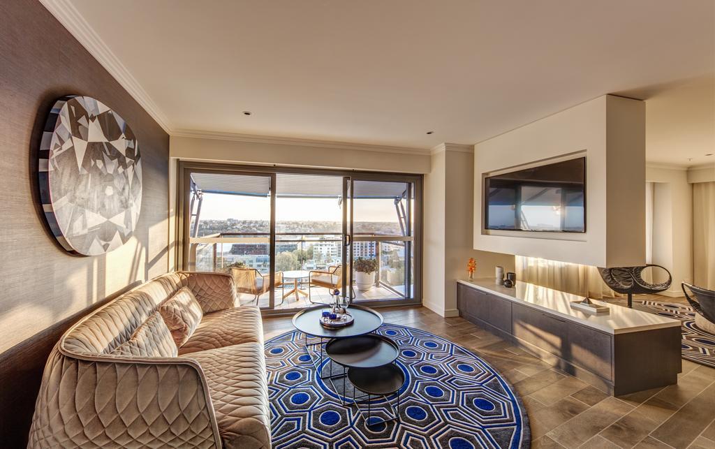 The Star Grand Hotel And Residences Σίδνεϊ Εξωτερικό φωτογραφία The living room of a two-bedroom apartment at The Ivy Collection